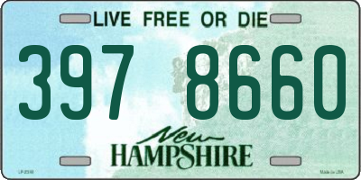 NH license plate 3978660