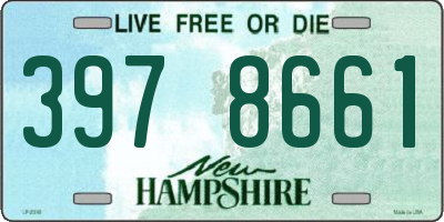 NH license plate 3978661