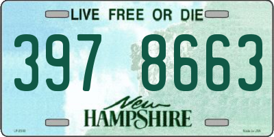 NH license plate 3978663