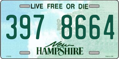 NH license plate 3978664