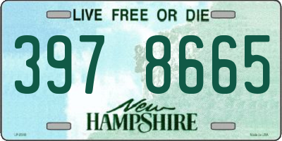 NH license plate 3978665