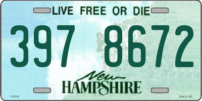 NH license plate 3978672