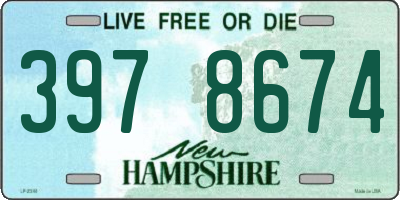 NH license plate 3978674