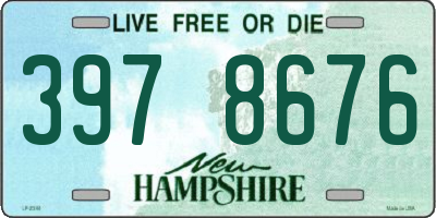 NH license plate 3978676