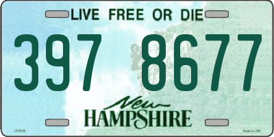 NH license plate 3978677