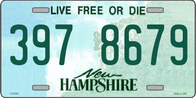 NH license plate 3978679