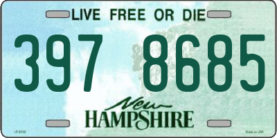 NH license plate 3978685