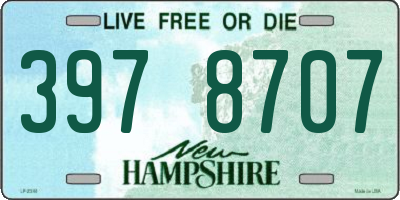 NH license plate 3978707