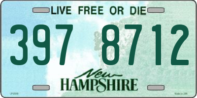 NH license plate 3978712