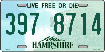 NH license plate 3978714