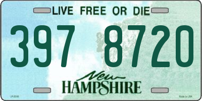 NH license plate 3978720