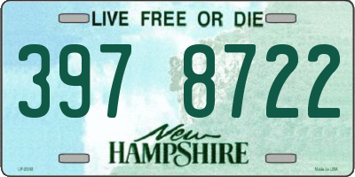 NH license plate 3978722