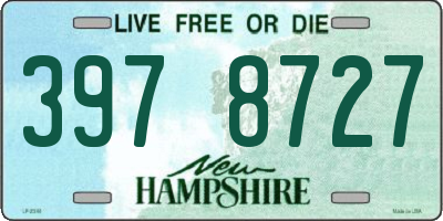 NH license plate 3978727