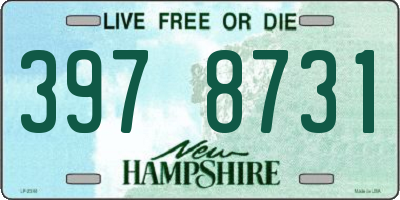 NH license plate 3978731