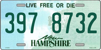 NH license plate 3978732