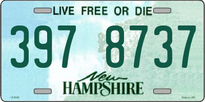 NH license plate 3978737