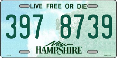 NH license plate 3978739