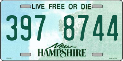 NH license plate 3978744