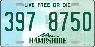 NH license plate 3978750