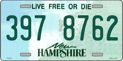 NH license plate 3978762