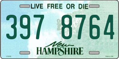 NH license plate 3978764