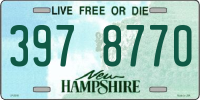 NH license plate 3978770