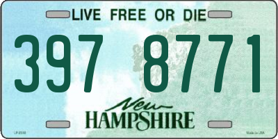 NH license plate 3978771