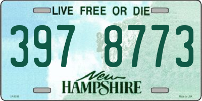 NH license plate 3978773