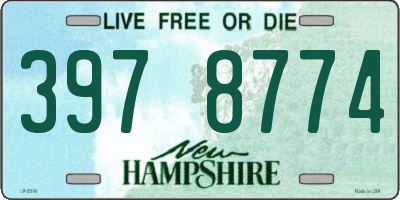 NH license plate 3978774