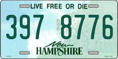 NH license plate 3978776