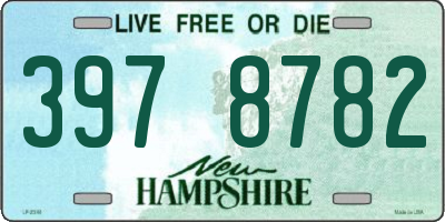 NH license plate 3978782