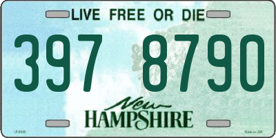 NH license plate 3978790