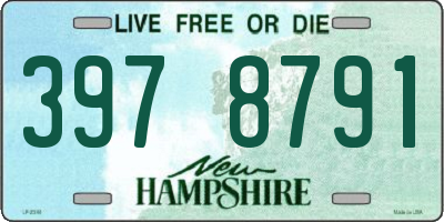 NH license plate 3978791