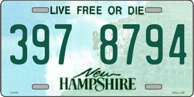 NH license plate 3978794