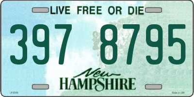 NH license plate 3978795