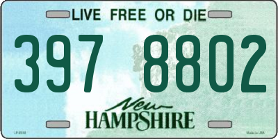 NH license plate 3978802