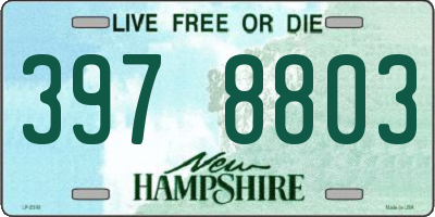 NH license plate 3978803