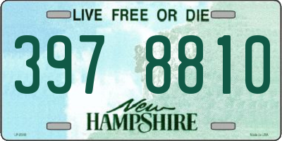 NH license plate 3978810