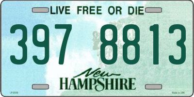 NH license plate 3978813