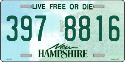 NH license plate 3978816