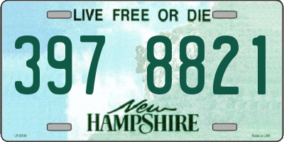 NH license plate 3978821