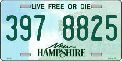 NH license plate 3978825