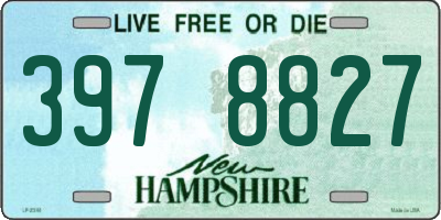 NH license plate 3978827