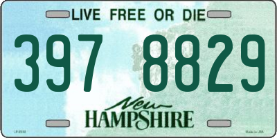 NH license plate 3978829