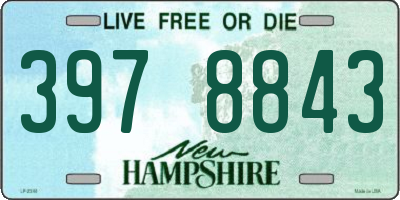 NH license plate 3978843