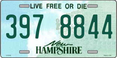 NH license plate 3978844