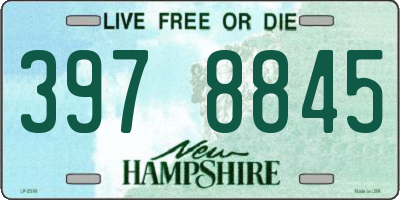 NH license plate 3978845