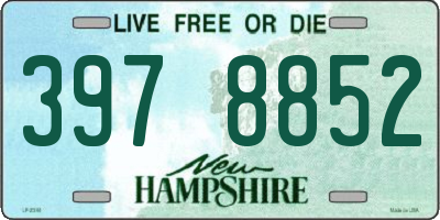 NH license plate 3978852