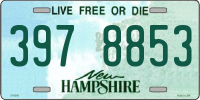 NH license plate 3978853