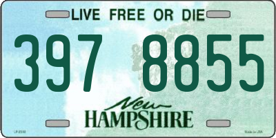 NH license plate 3978855